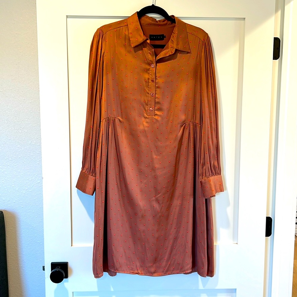 Hatch silk shirt dress